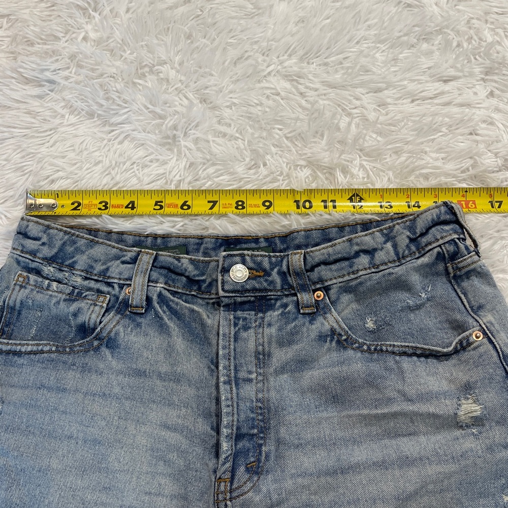 Wild Fable Light Blue Jean Shorts WOMENS SIZE 10. Super high rise cut off shorts - Picture 5 of 8